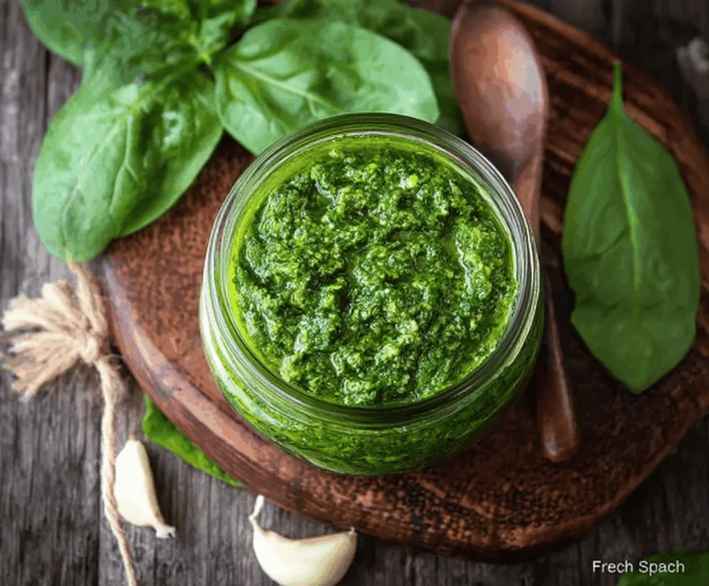 Easy Spinach Basil Pesto Without Nuts