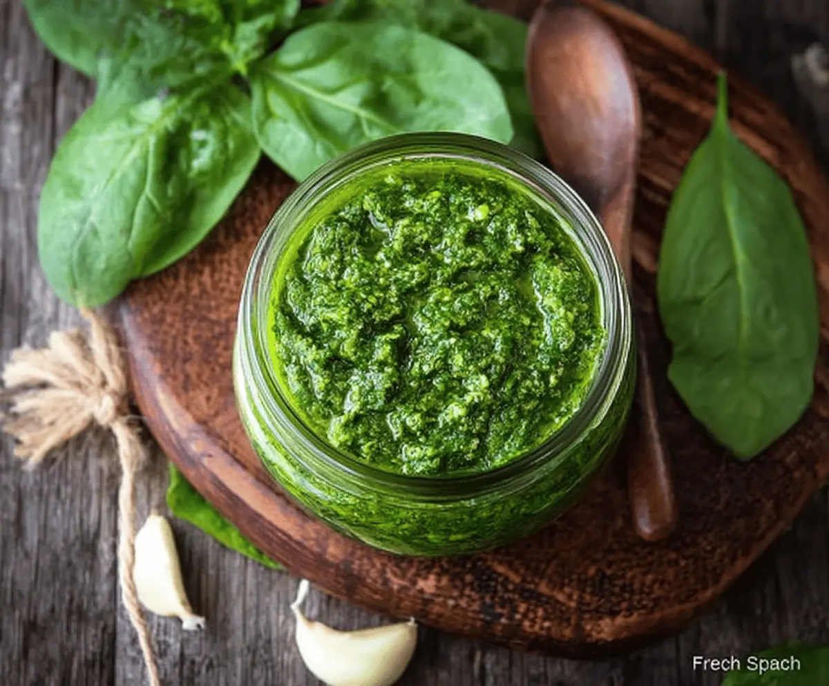 Easy Spinach Basil Pesto Without Nuts