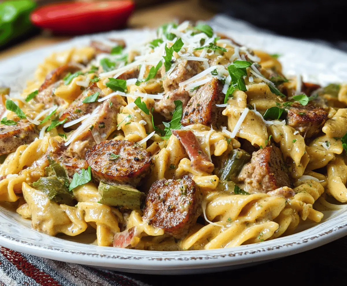 Creamy Cajun Sausage Pasta Recipe
