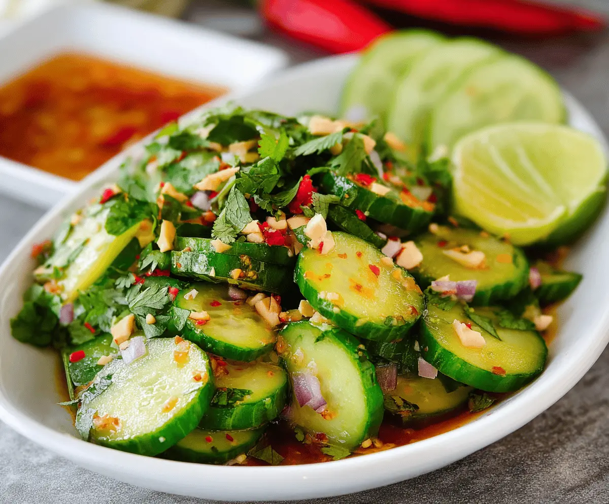 Easy Thai Cucumber Salad Recipe with Fresh Flavors