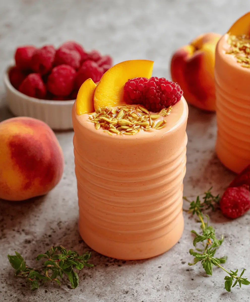 Easy and Creamy Peach Smoothie Recipe