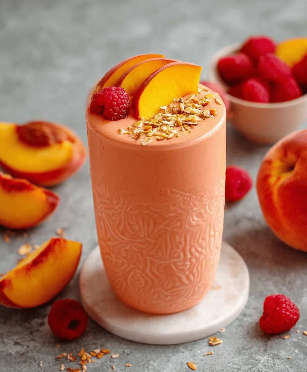 Easy and Creamy Peach Smoothie Recipe