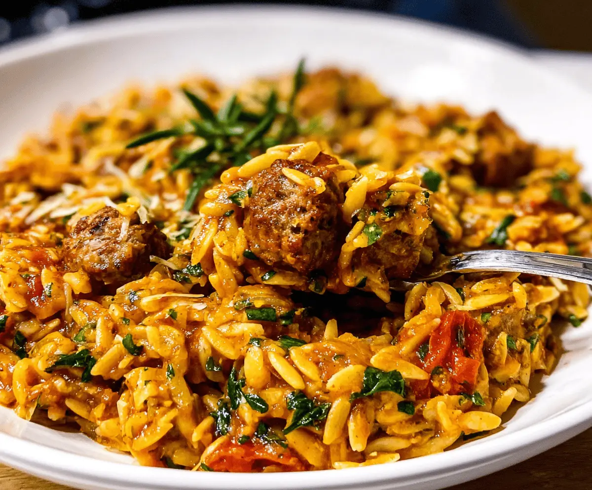 Easy Italian Sausage Orzo Recipe