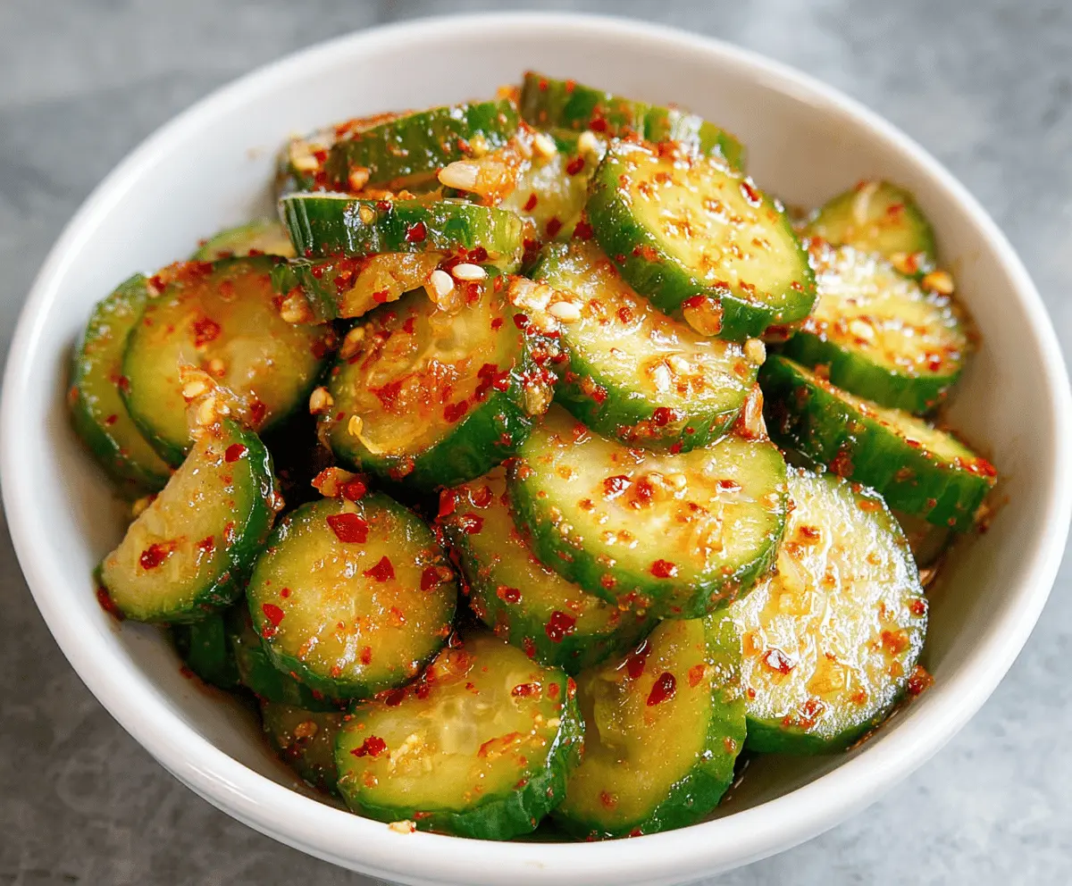 Easy Korean Cucumber Salad Ready in Minutes