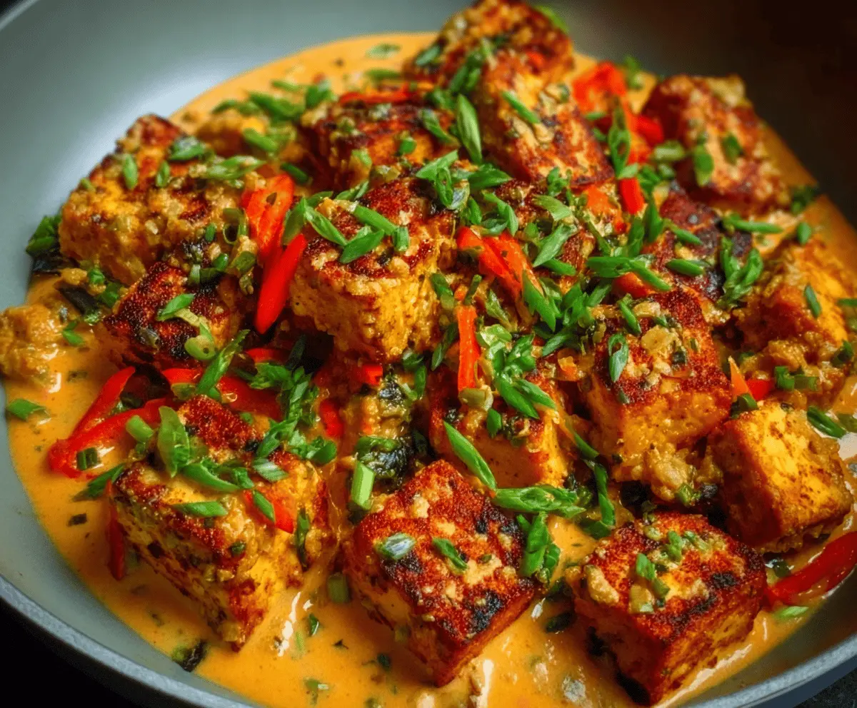 Spicy Tofu in Creamy Coconut Sauce Recipe