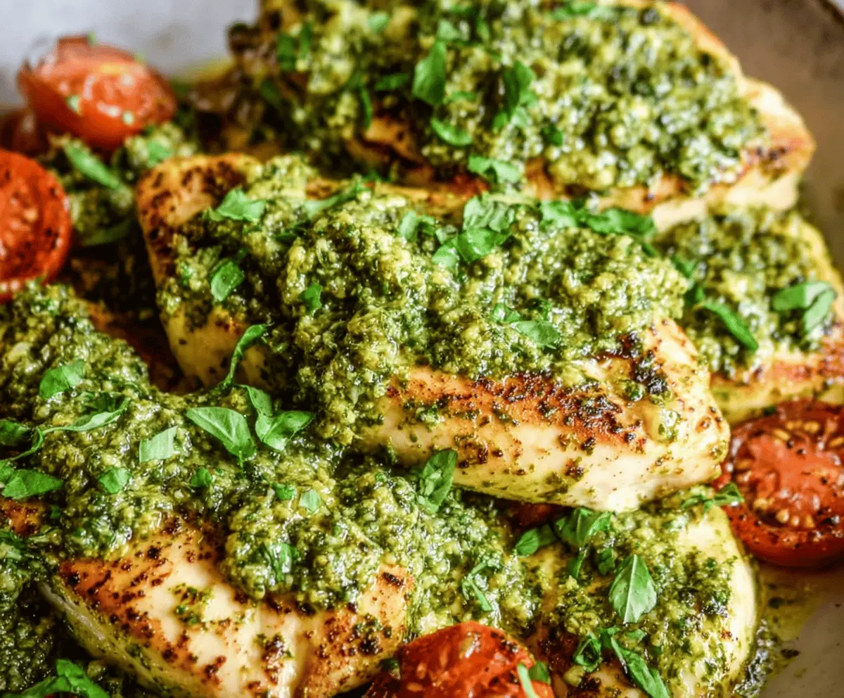 Dairy Free Pesto Chicken