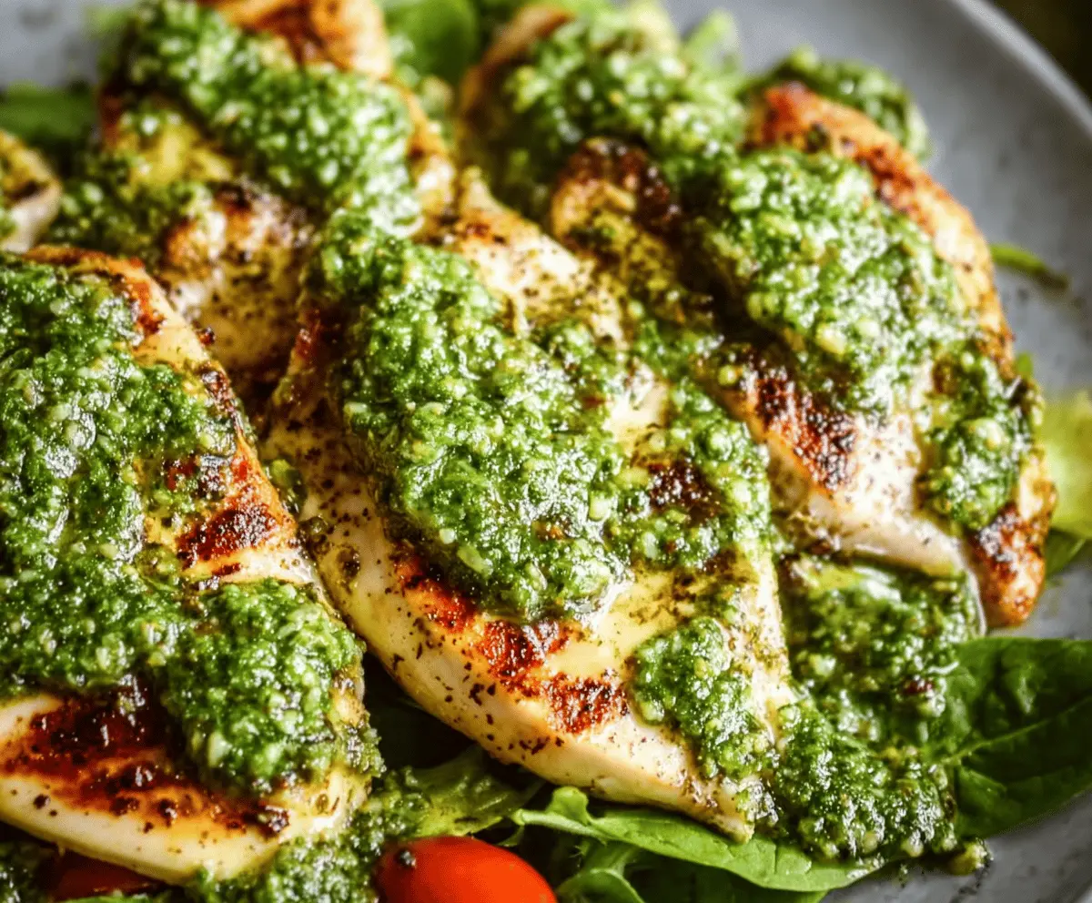 Dairy Free Pesto Chicken