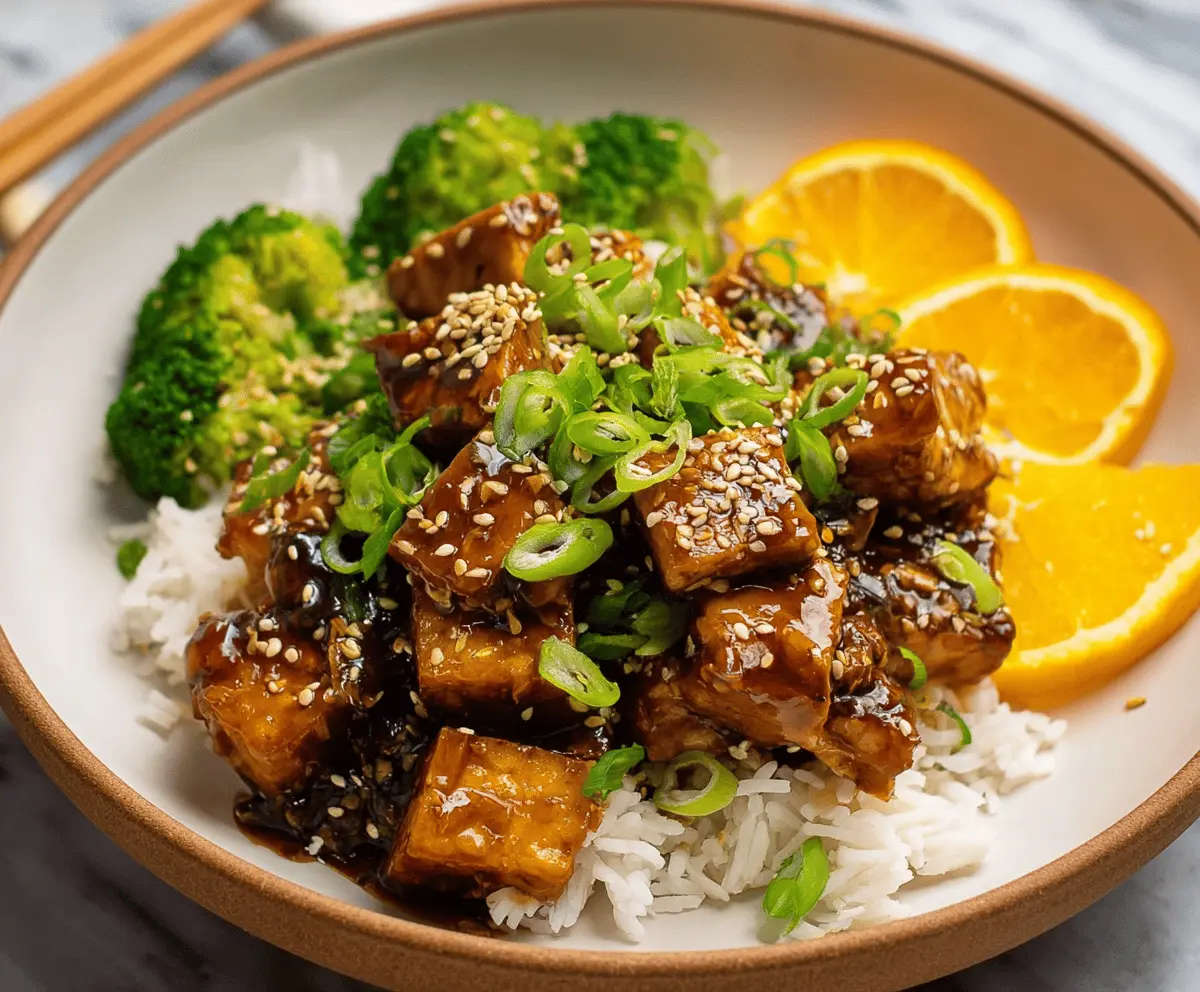 Vegan Orange Tofu