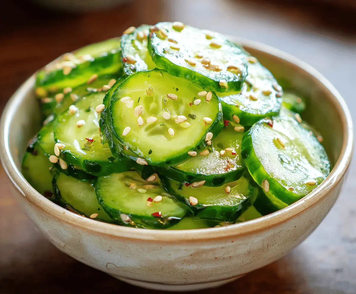 Healthy Japanese Cucumber Salad