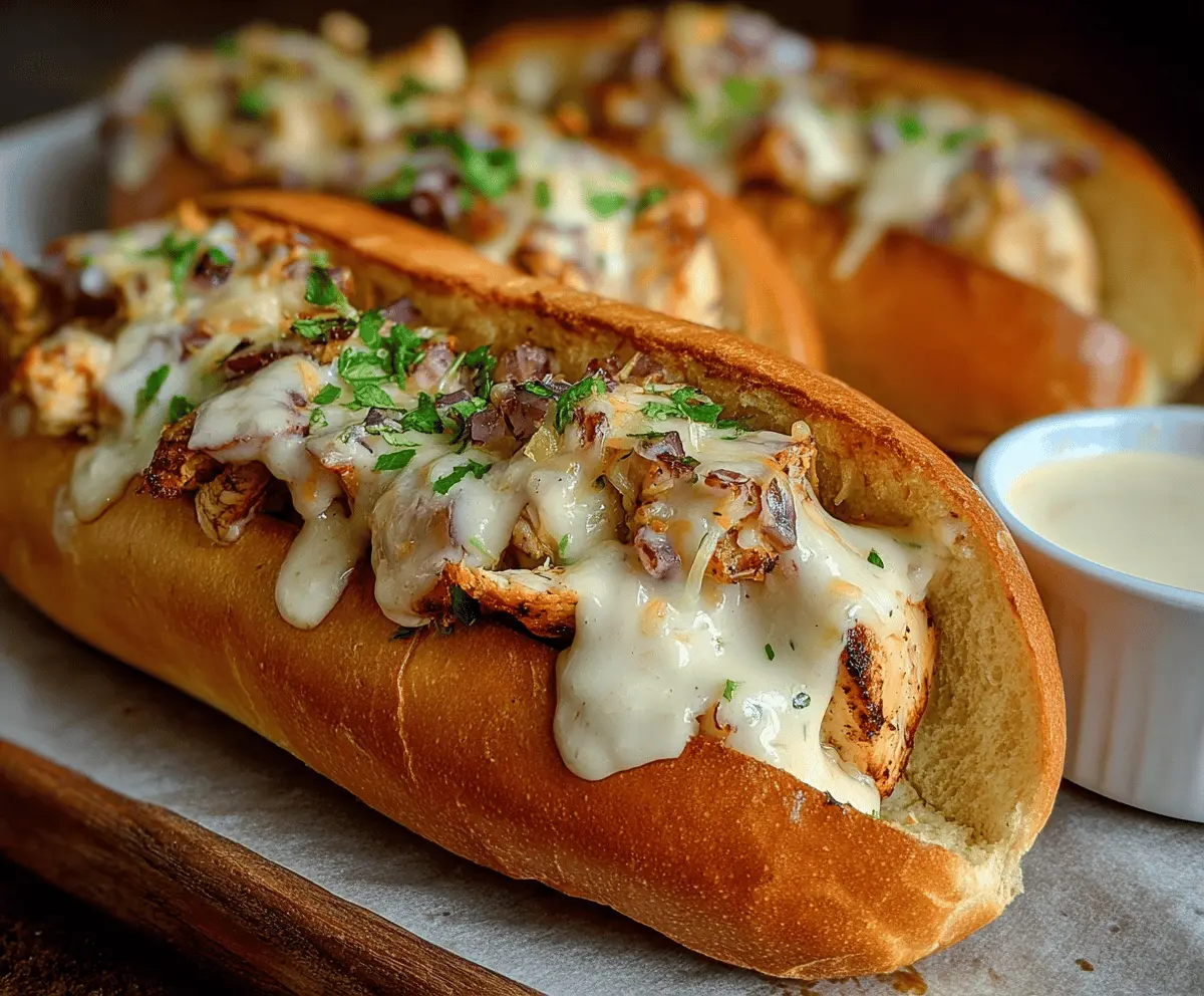 White Bbq Chicken Subs