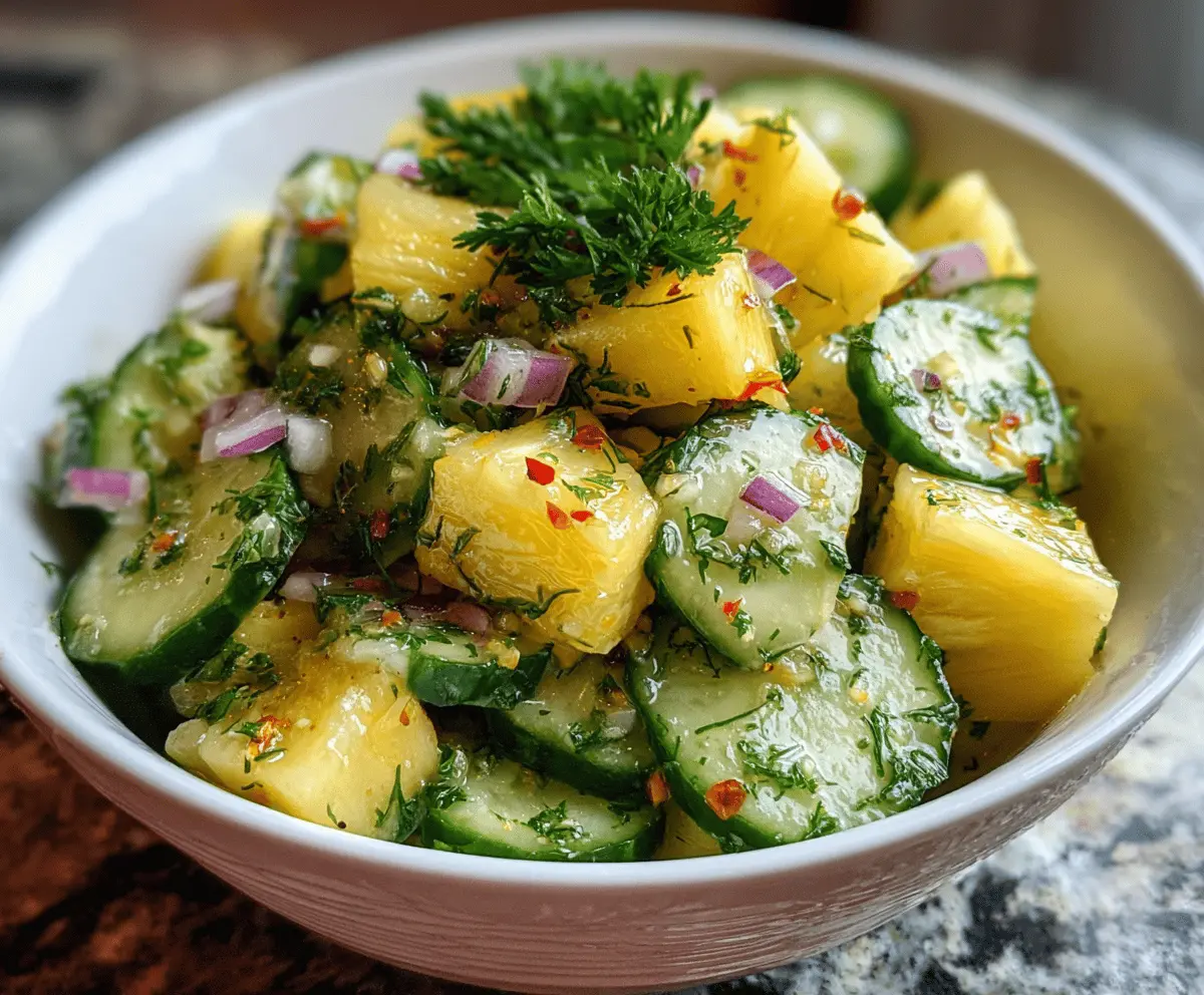 Pineapple Cucumber Salad