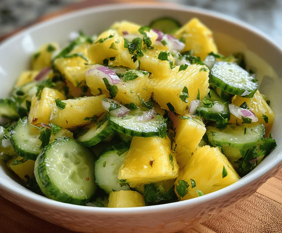Pineapple Cucumber Salad