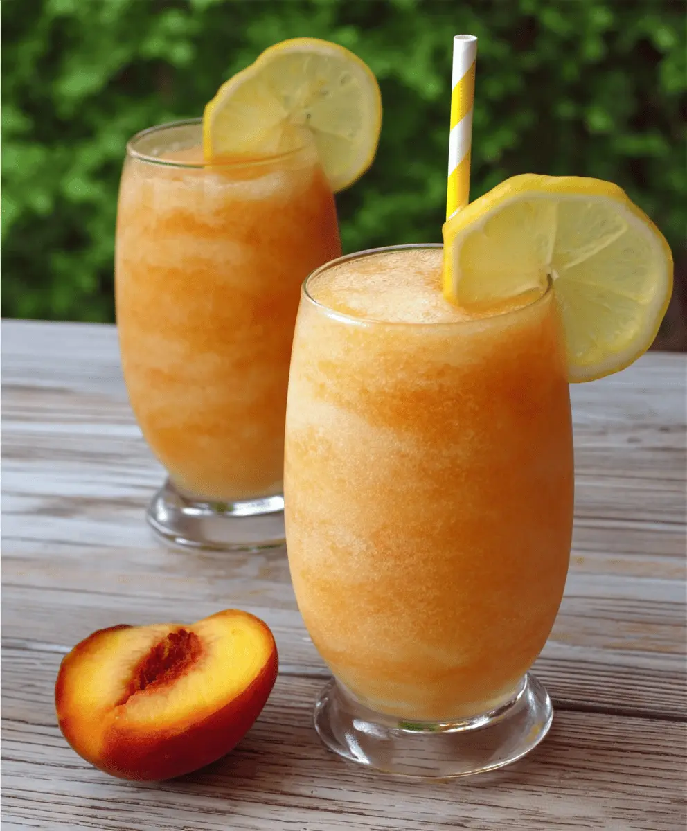 Peach Lemonade Slush Recipe