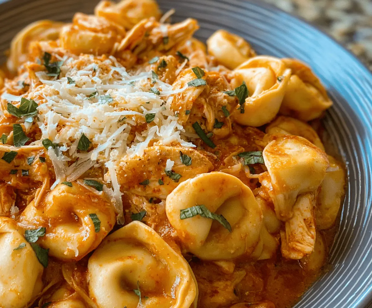 Crockpot Chicken Tortellini