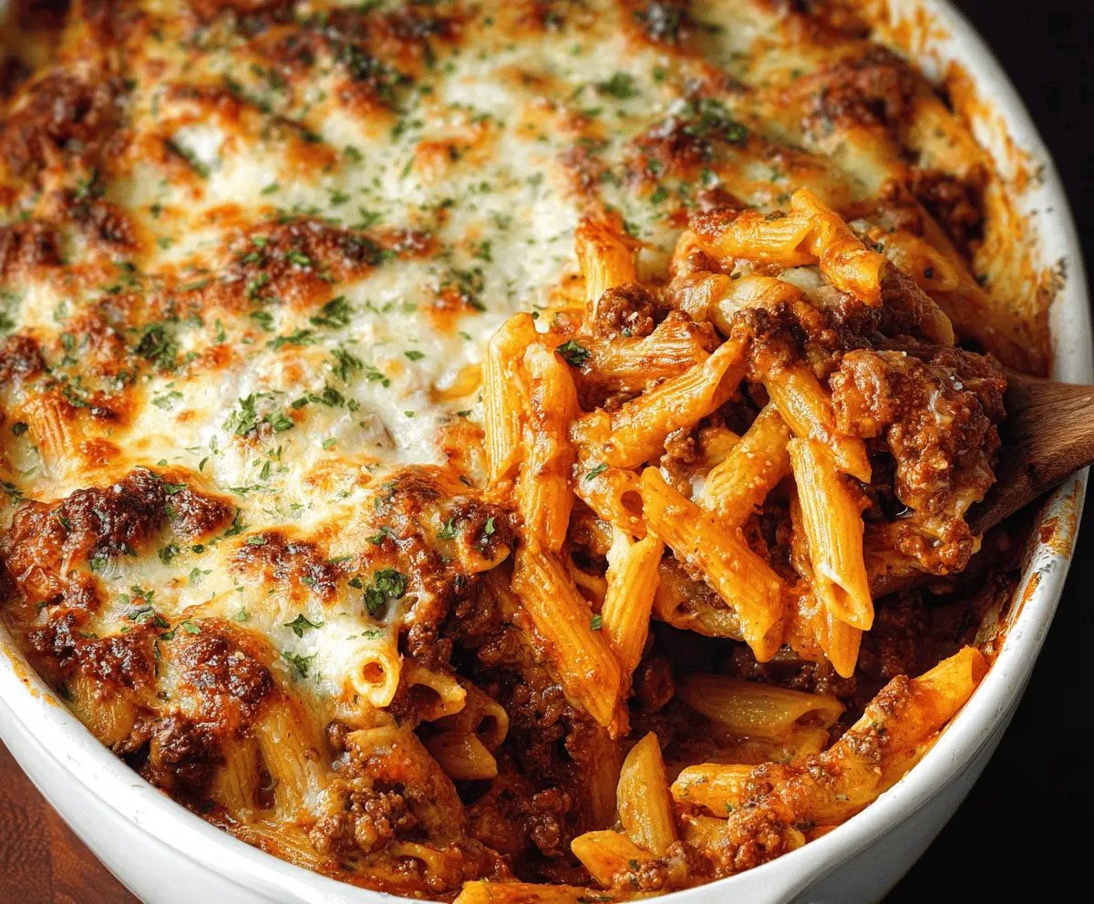 Baked Ziti with Ground Beef