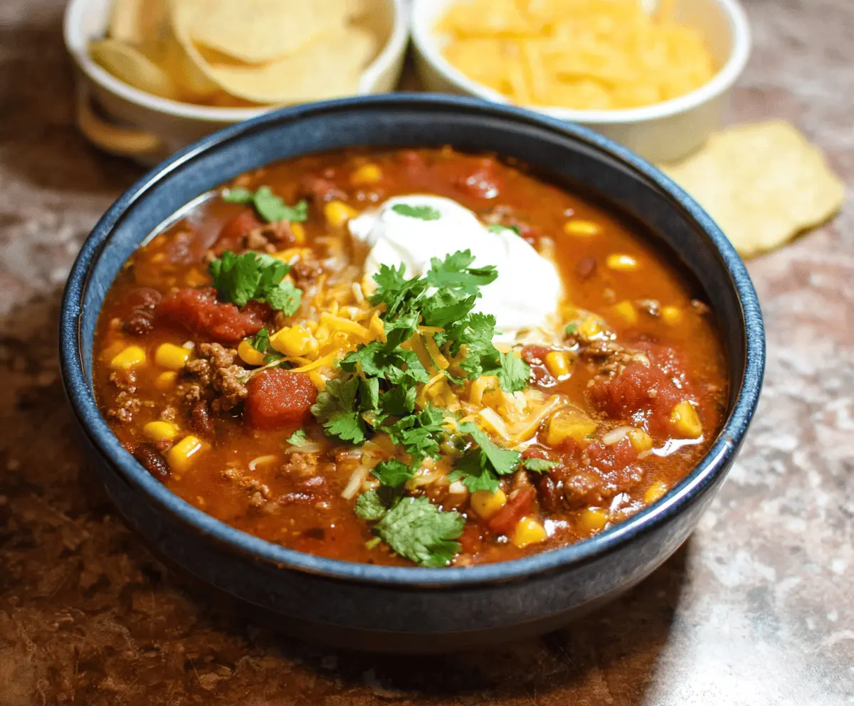 Stovetop Taco Soup