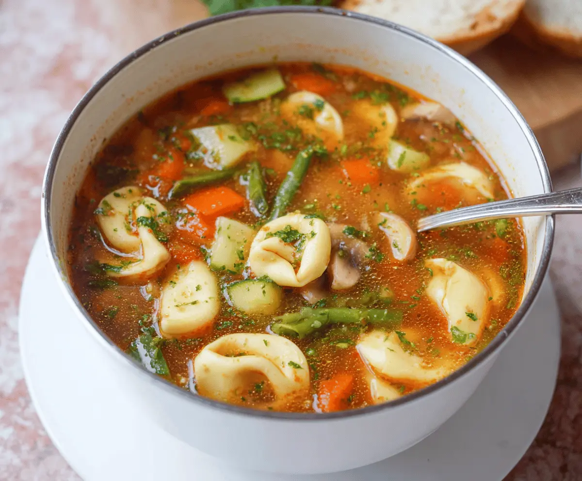 Vegetable Tortellini Soup