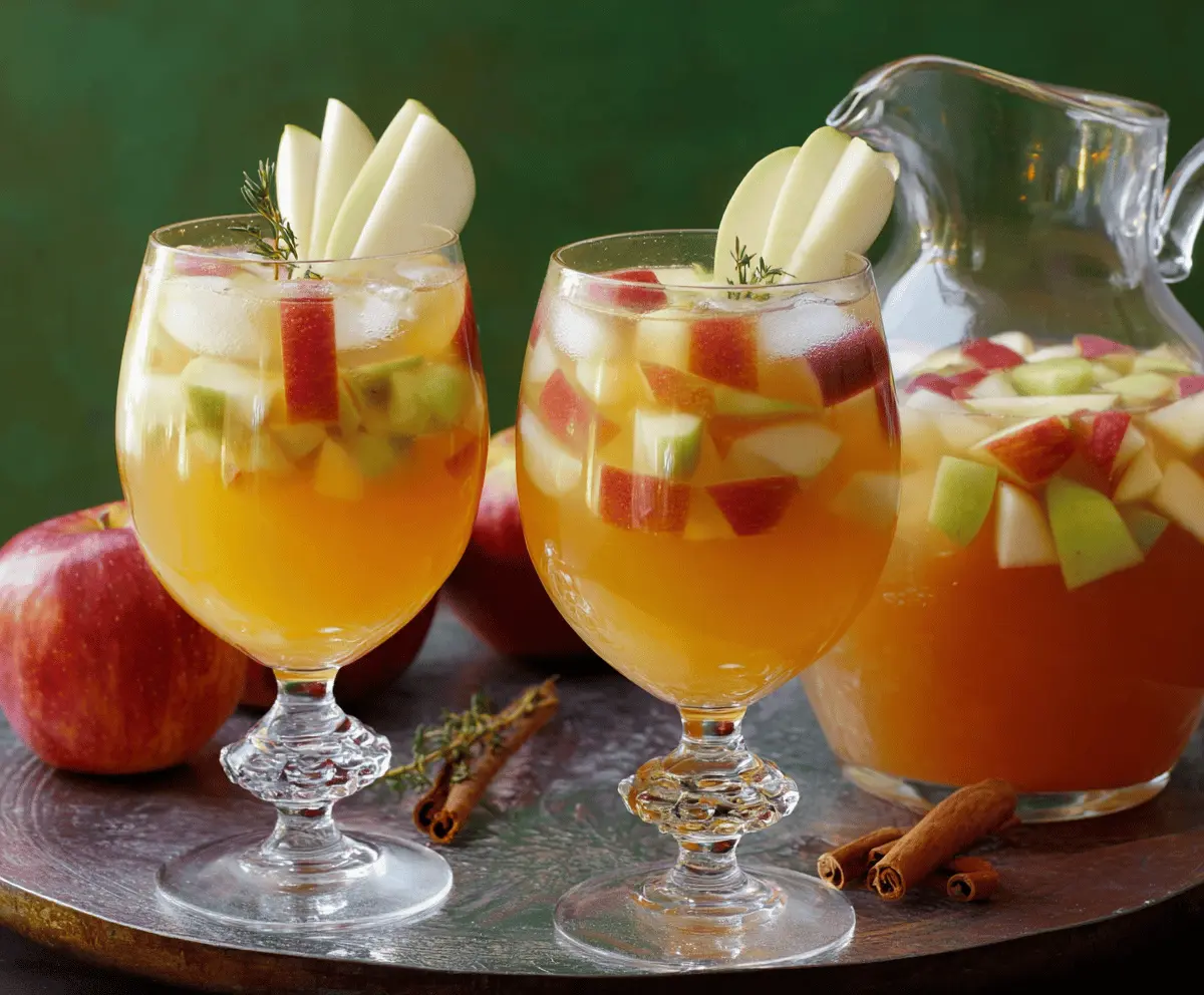 Apple Cider Sangria Recipe with Fresh Fall Fruits