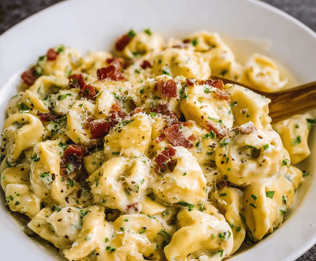 Creamy Tortellini Carbonara 