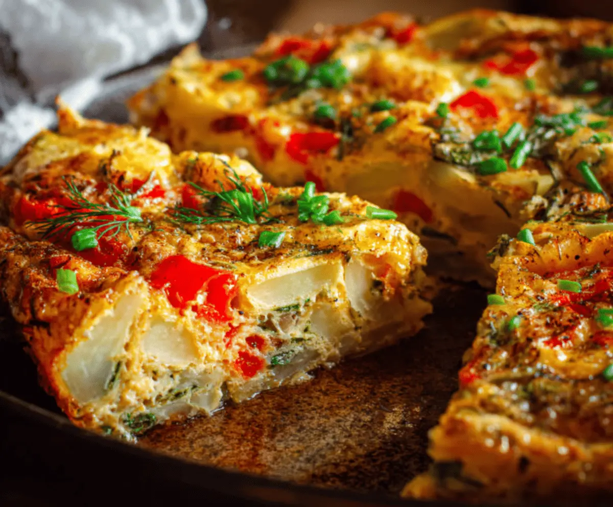 Easy Potato and Pepper Frittata