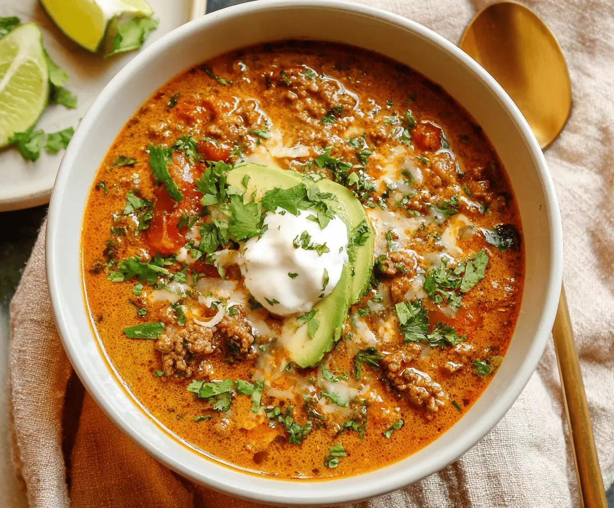 Keto Taco Soup
