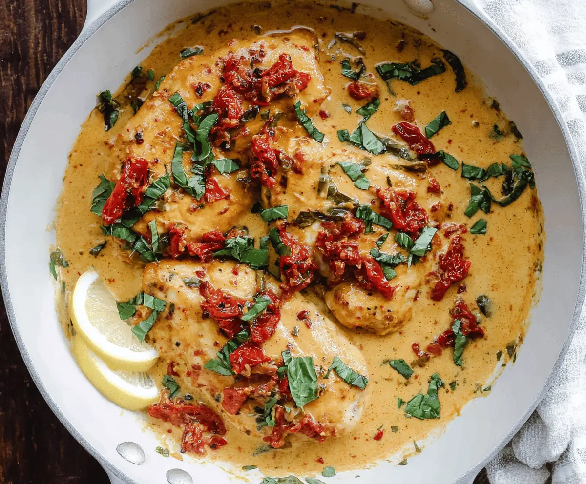 Marry Me Chicken with Creamy Sun-Dried Tomato Sauce