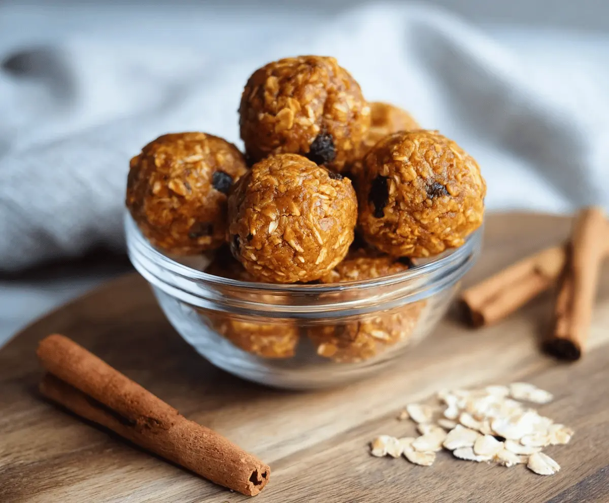 Pumpkin Spice Energy Bites