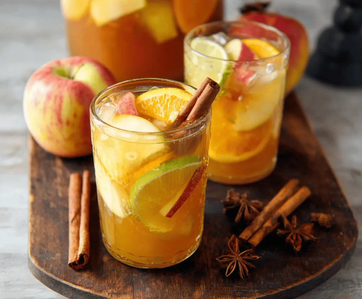 Pumpkin Spice Sangria Recipe with Fresh Citrus & Apples