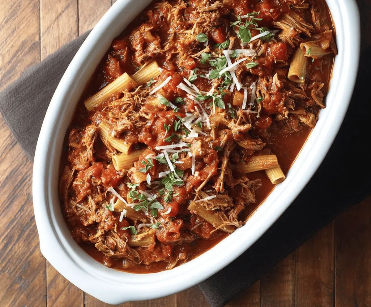 Easy Slow Cooker Pork Ragu Recipe for Tender, Flavorful Pasta