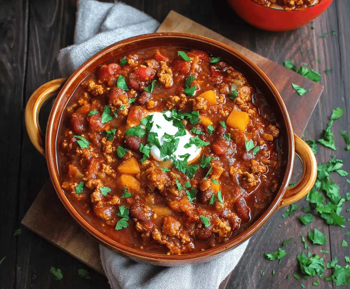 Smoky Chipotle Turkey Chili