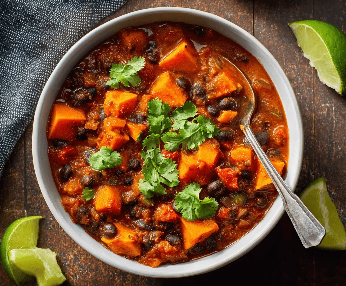 Sweet Potato Black Bean Chili