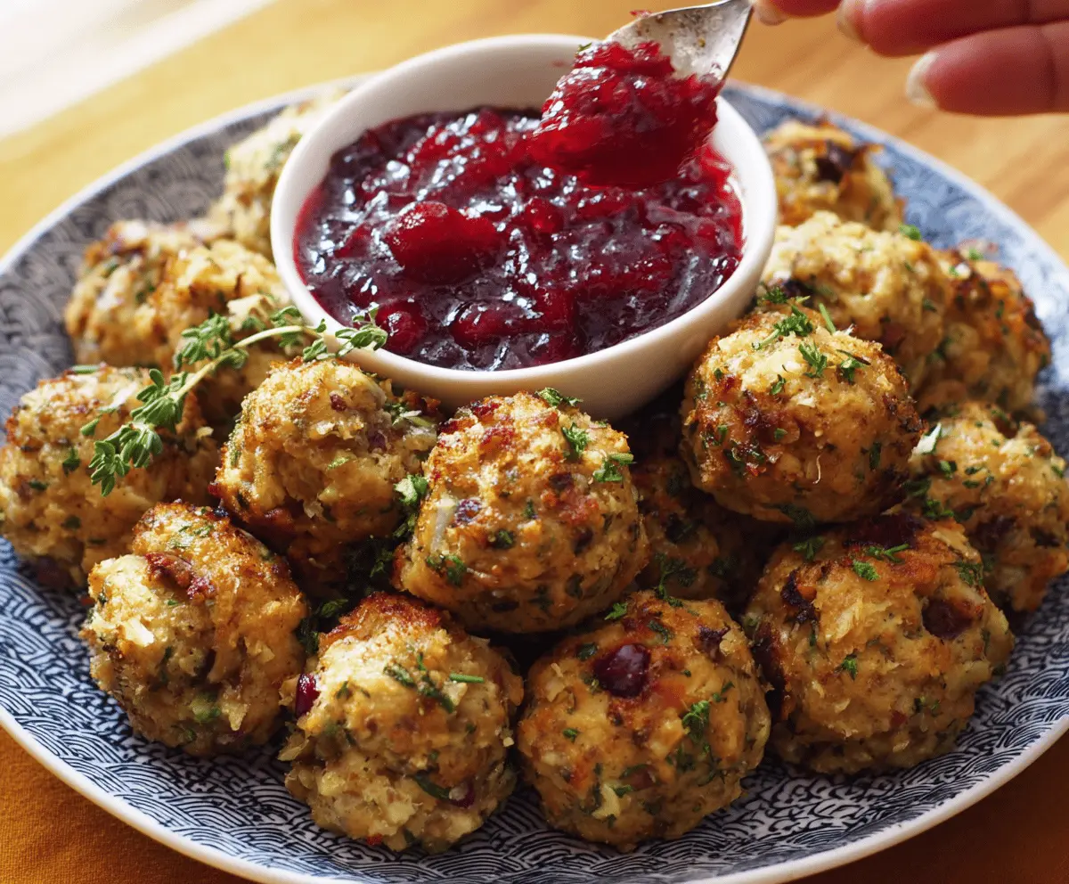 Easy and Delicious Turkey Stuffing Balls Recipe