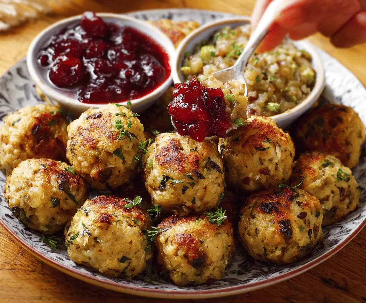 Easy and Delicious Turkey Stuffing Balls Recipe