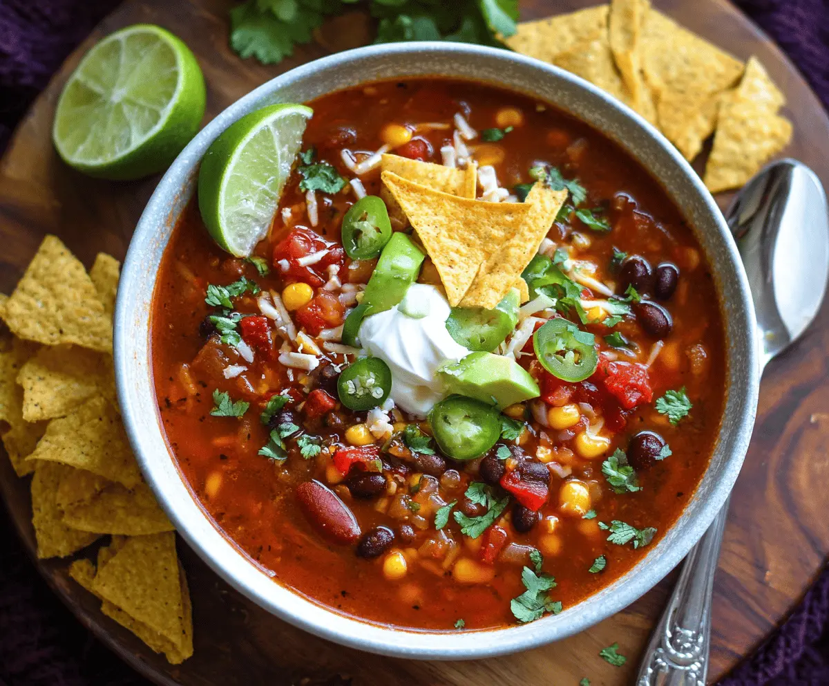 Vegetarian Taco Soup