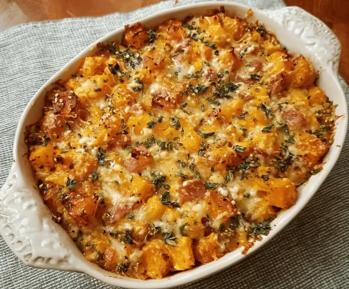 Cheesy Butternut Squash Casserole Recipe – Easy & Delicious