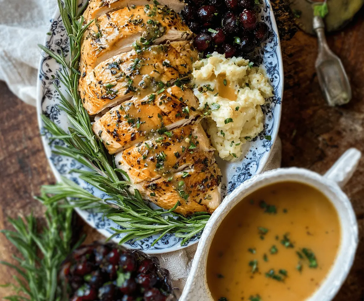 Brown Butter Herb Turkey Gravy Recipe for Rich, Flavorful Holiday Meals