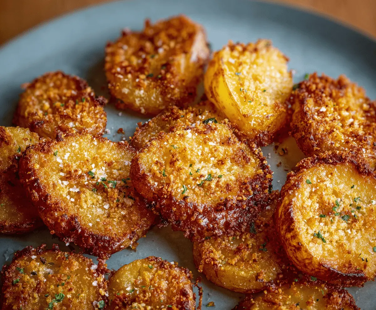 Crispy Parmesan Smashed Potatoes Recipe - Easy & Delicious