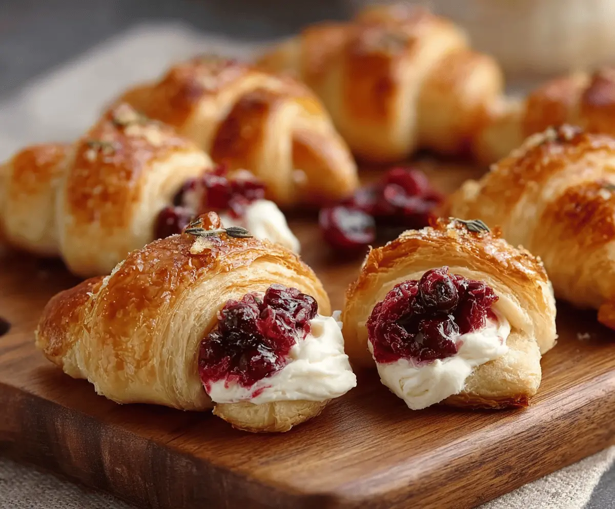 Easy Cranberry Cream Cheese Crescent Bites Recipe – Quick & Delicious Snack
