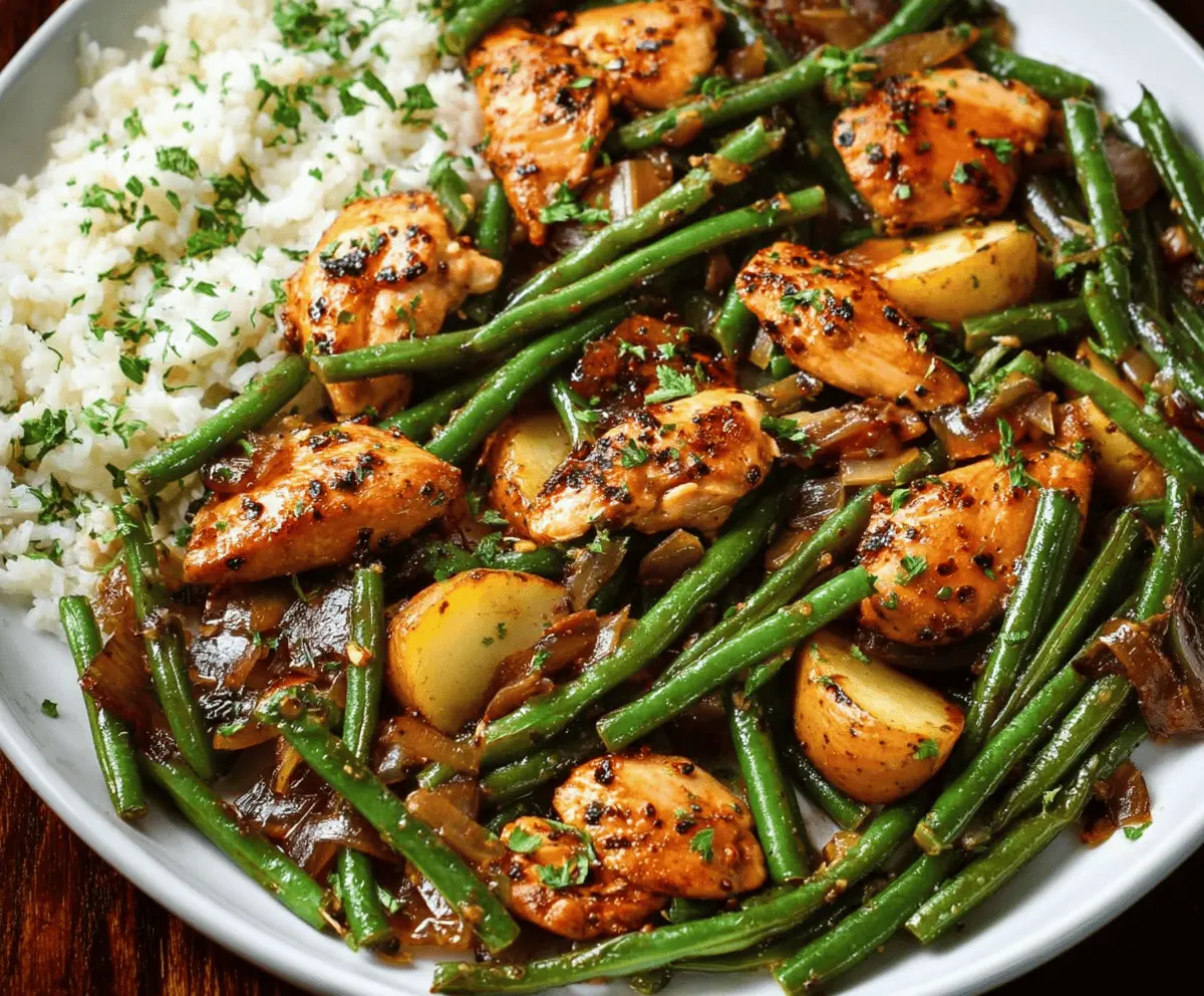 Easy Honey Garlic Chicken & Green Bean Stir-Fry Recipe