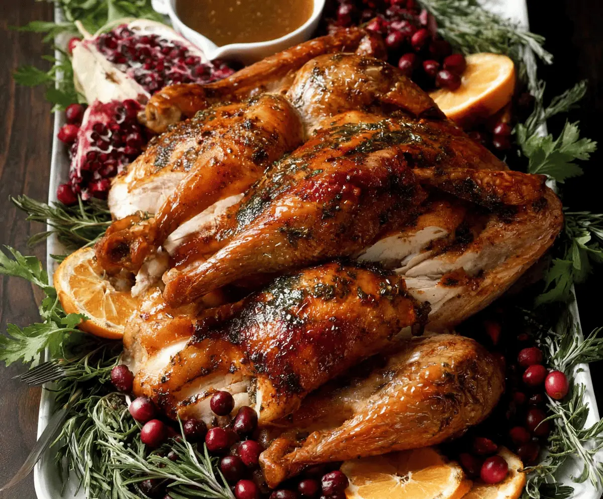 Juicy Brined Roast Turkey Recipe for Tender, Flavorful Meat