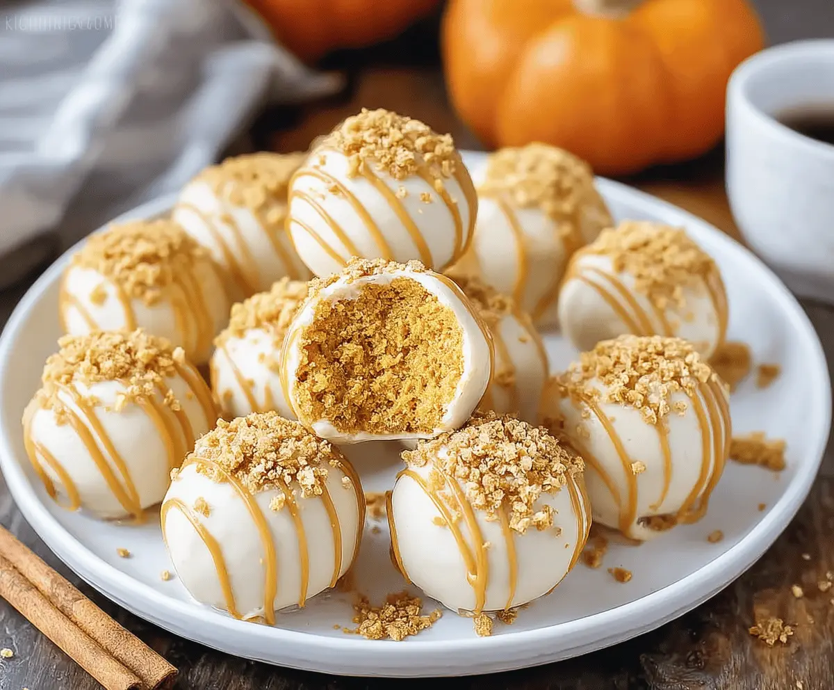 No Bake Pumpkin Cheesecake Balls – Easy Fall Dessert Recipe