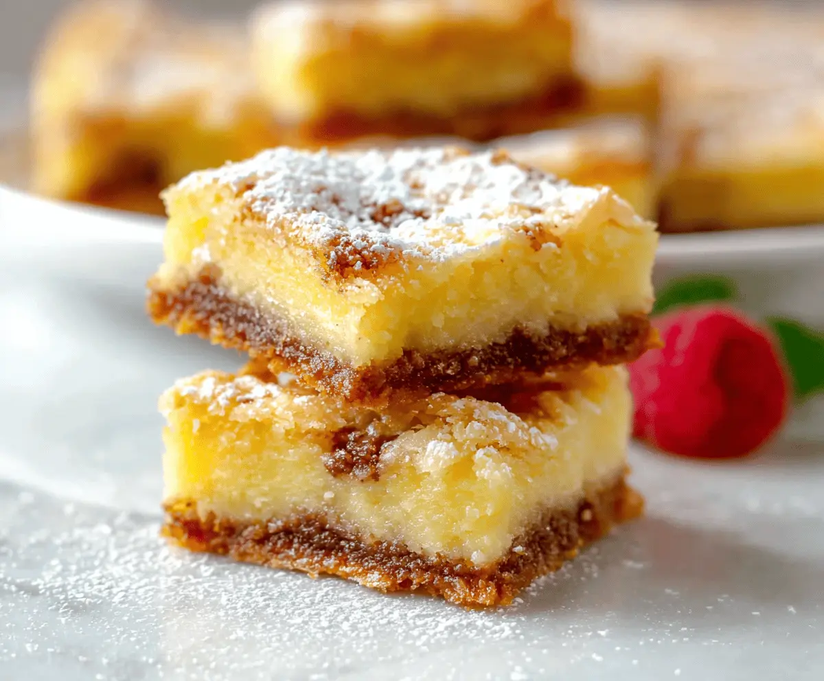 Easy Ooey Gooey Butter Bars
