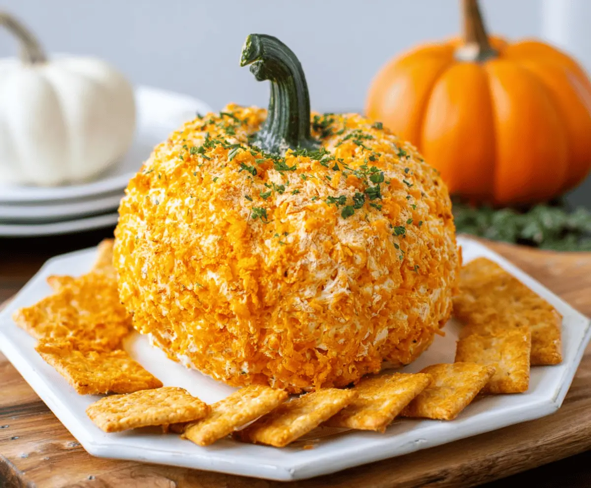 Easy Pumpkin Cheese Ball Recipe for Fall Parties