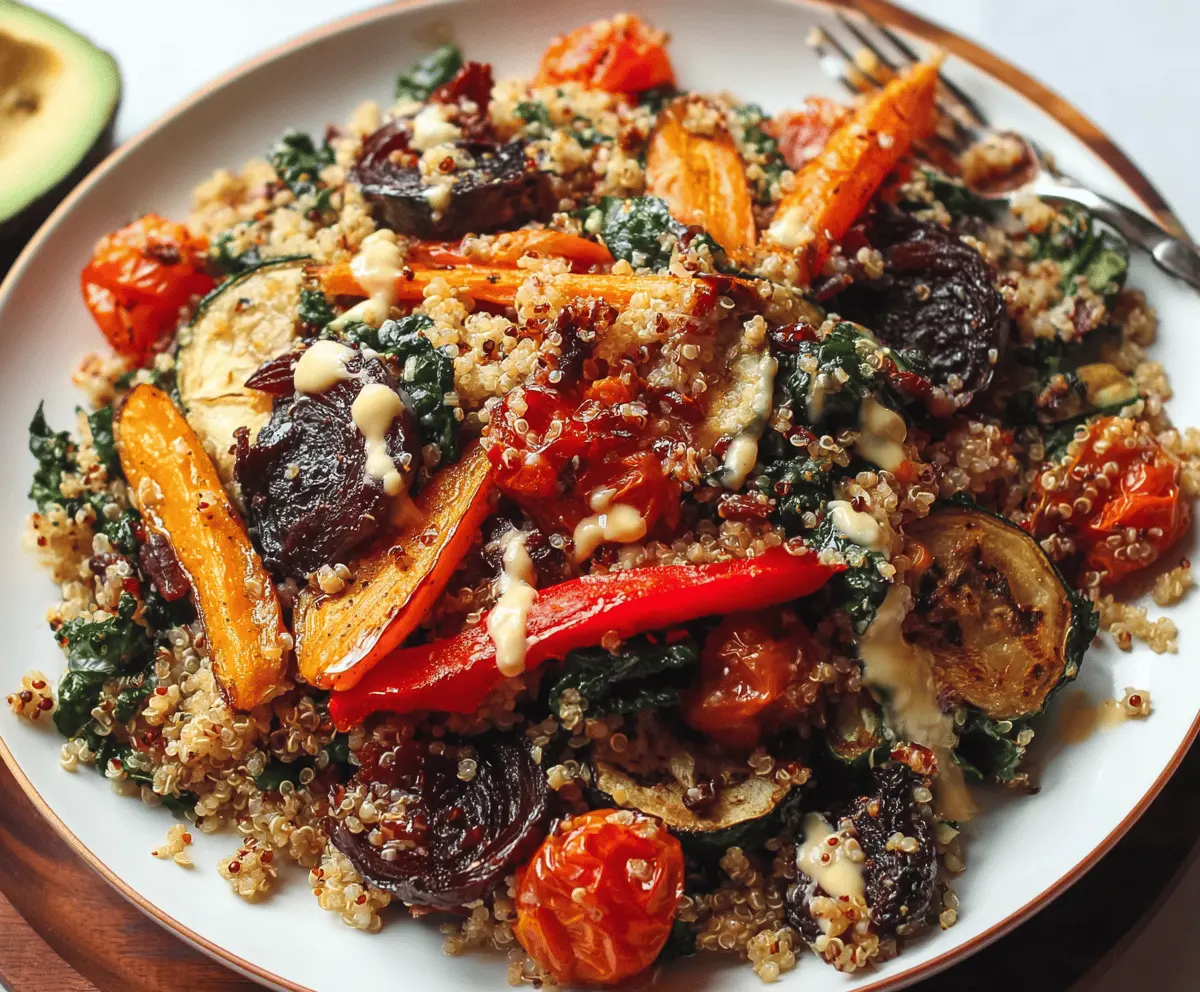 Easy Quinoa Salad with Roasted Veggies