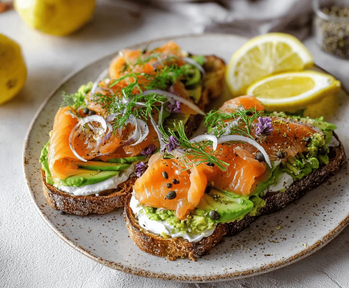 Easy Salmon and Avocado Toast Recipe for Healthy Breakfast