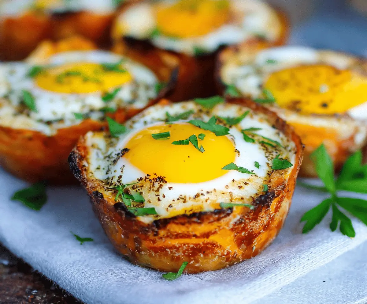 Easy Sweet Potato Egg Cups