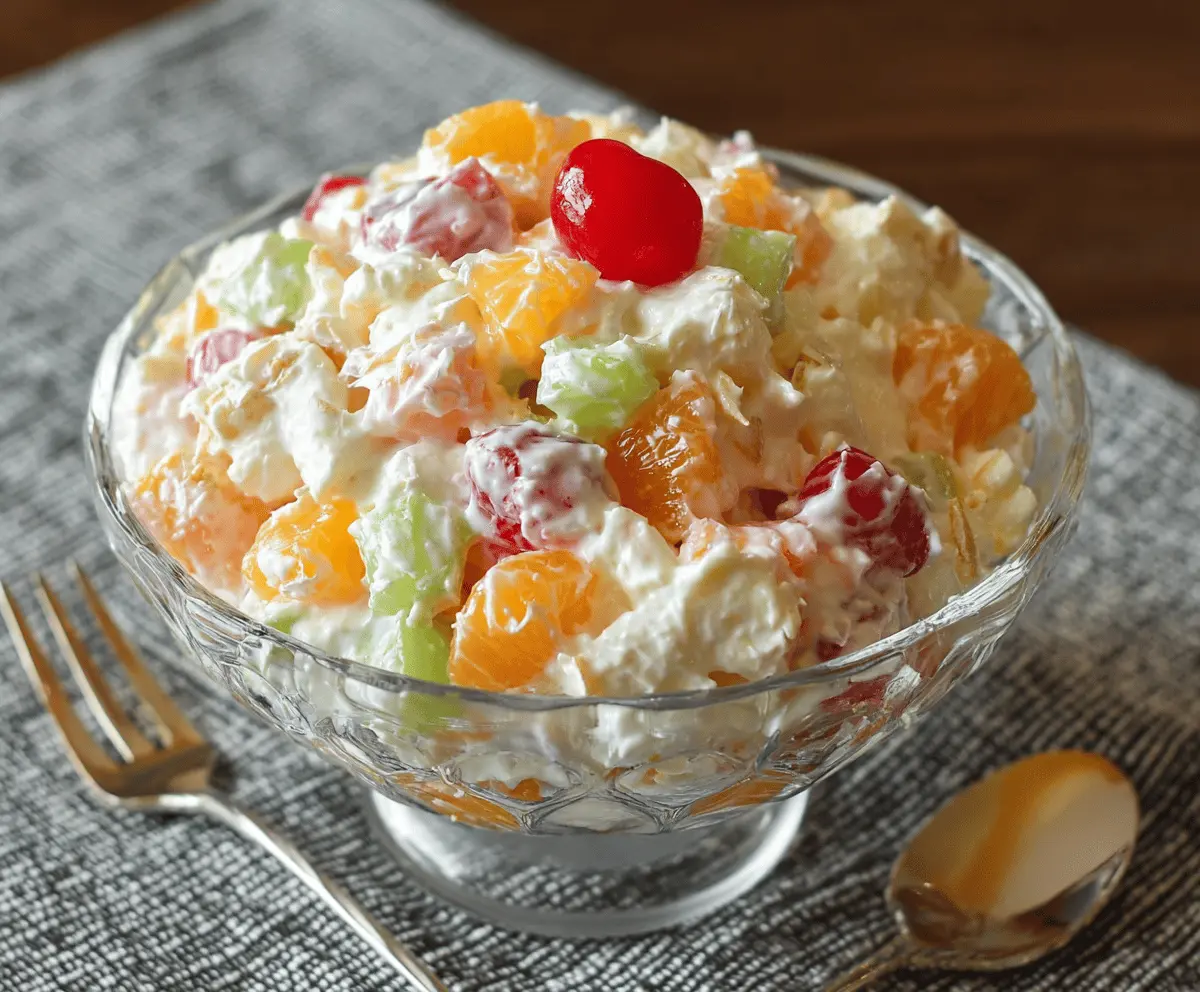 Light & Fluffy Ambrosia Salad