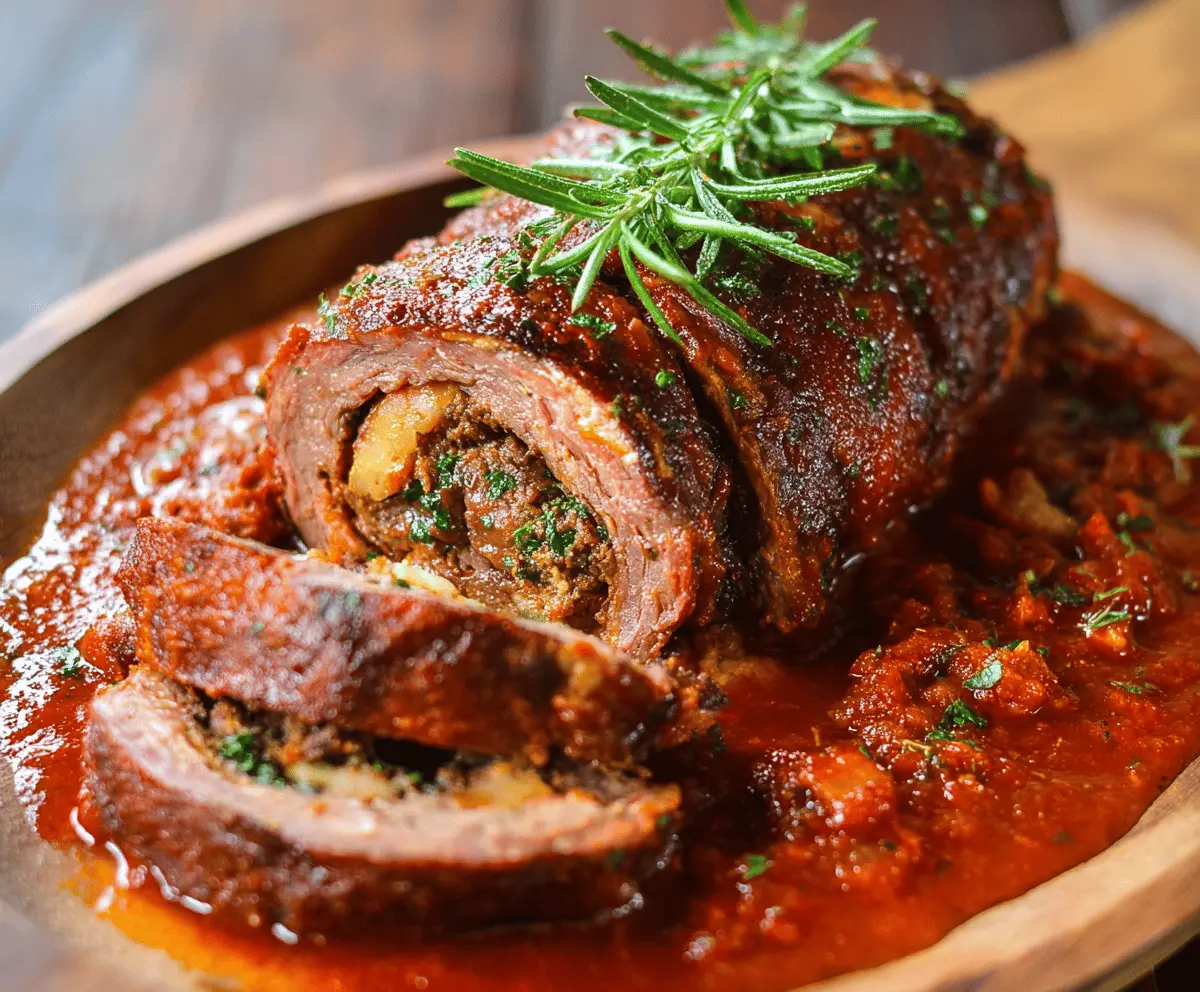Easy Beef Braciole Recipe