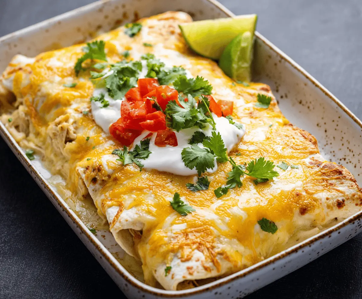 Easy Cheesy Chicken Enchiladas