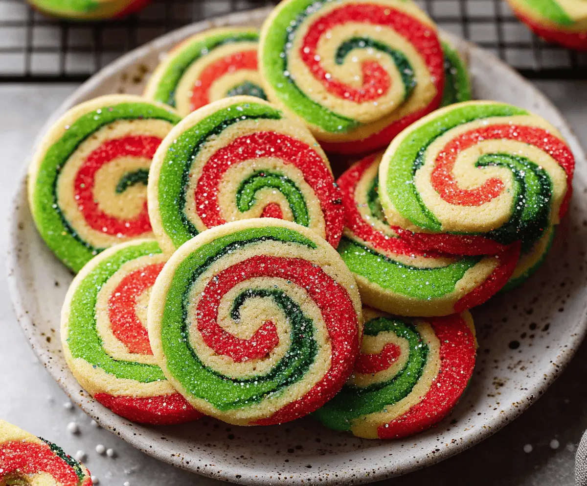 Festive Christmas Pinwheel Cookies